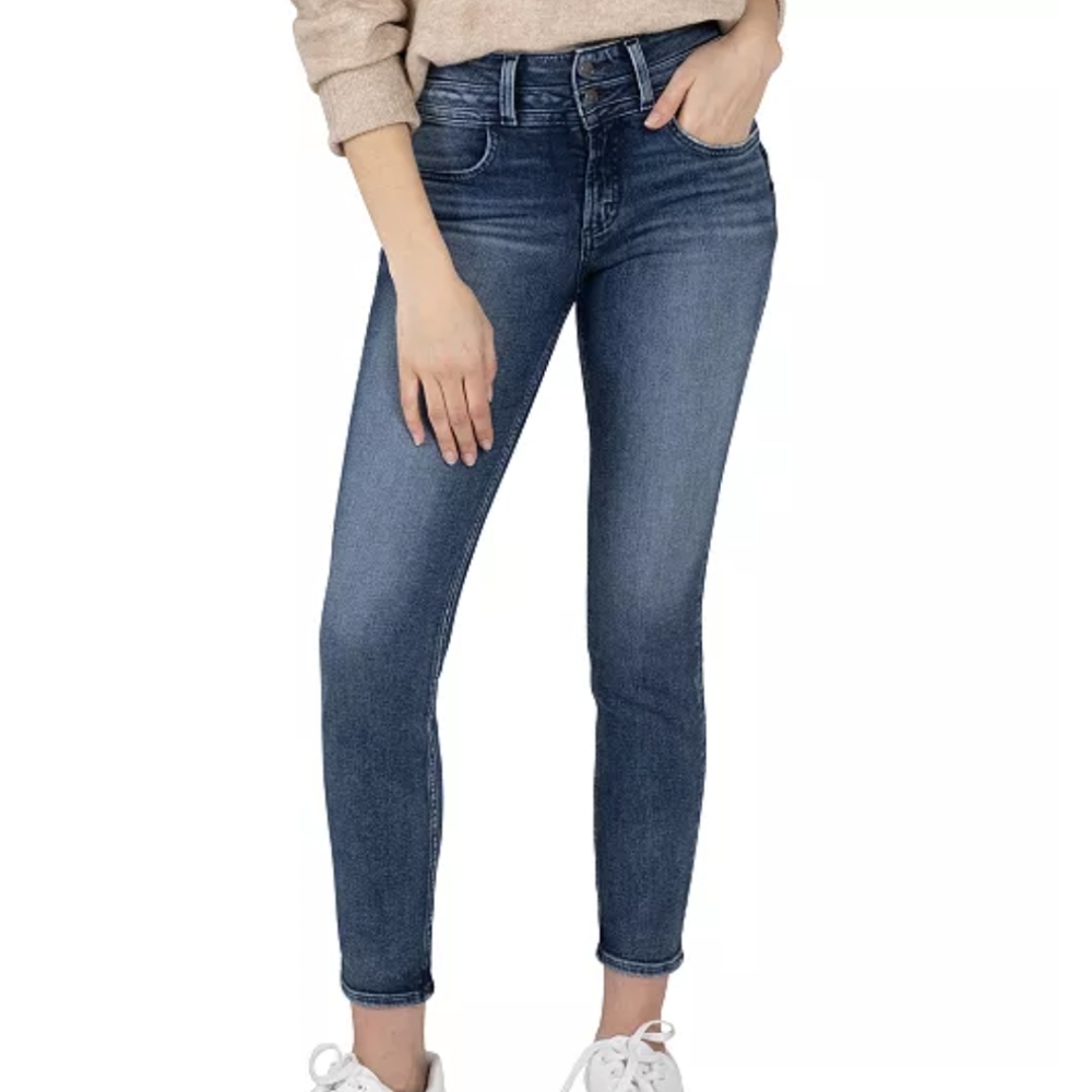 Silver Jeans Women's Skinny Jeans - Dark Blue